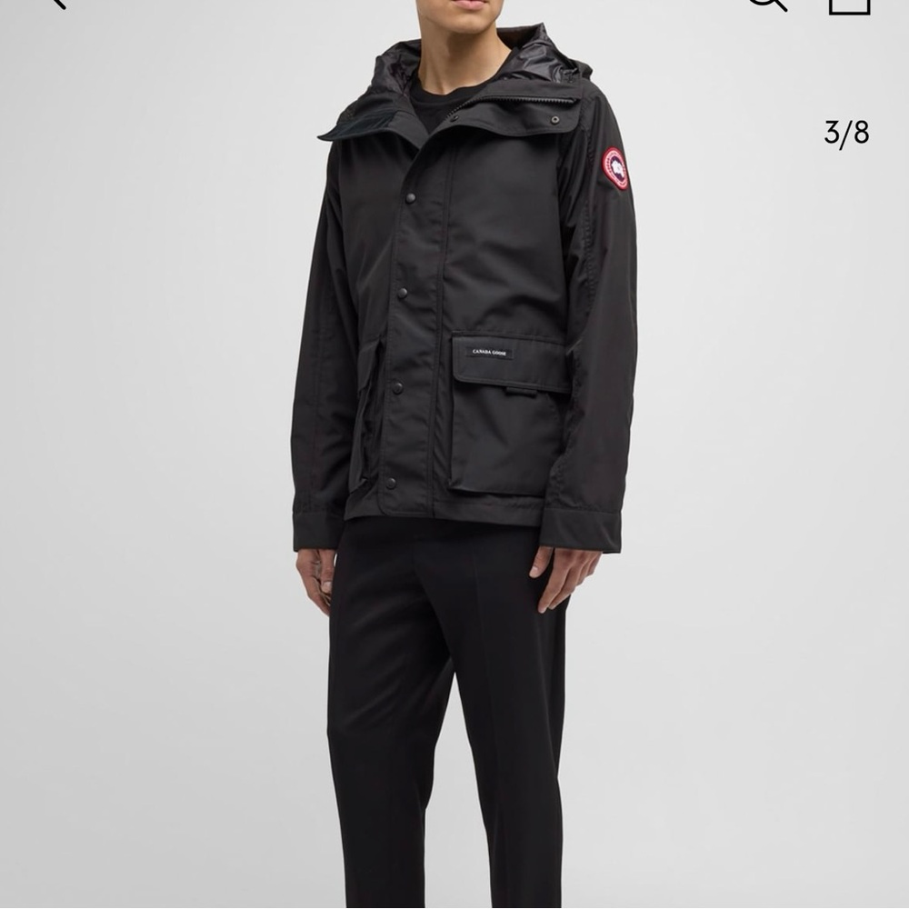 💎100%Authentic Canada Goose men’s lockeport hoodie jacket size M Black